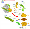 OBUDOWA FILTRA POWIETRZA FORD FOCUS KUGA 2214005 _ JX61-9600-CA