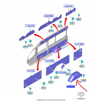NADKOLE TYLNE FORD TRANSIT Mk8 2014-2018_2267035_BK31-V45466-FB35B8