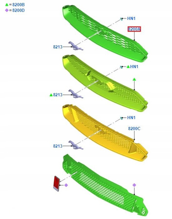 ATRAPA GRILL FORD MUSTANG Mk6 2017-_2190584_JR3B-8150-CD3JA6