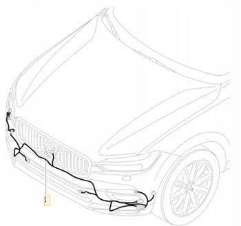 WIĄZKA INSTALACYJNA ZDERZAKA PRZÓD VOLVO XC60 202- OE 32374130