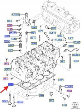 USZCZELKA GŁOWICY CYLINDRÓW 1.8L TDCI FOCUS MONDEO 1477470 _ 1S4Q-6051-JB