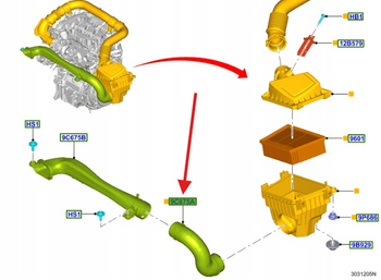 RURA FILTRA POWIETRZA TRANSIT COURIER 2018- 1.0 1.5 2239070 _ JT76-9C676-BA