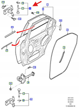 ZAWIAS LEWY GÓRNY MONDEO 1992-07 4461263 _ 93BB-F26801-AL
