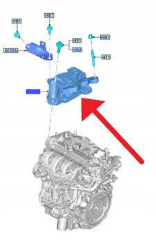 ŁAPA UCHWYT SILNIKA 2.0L ECOBOOST KUGA FWD 2020- 2409922 _ LX61-6F012-HB