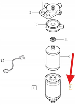 FILTR PALIWA DIESEL 2,4 D5 VOLVO S60 V70 S80 2001- XC70 XC90 OE 31261191