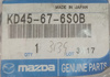 Przycisk pokrywy bagażnika - Mazda CX-5 KE_KD45676S0B