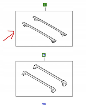BAGAŻNIK DACHOWY FORD MONDEO Mk4 KOMBI NA RELINGI 2007-2012 _1724968_AM7S7J-551A74-AB