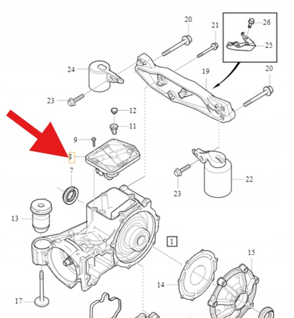POKRYWA TYLNEGO MOSTU AWF8G55 VOLVO S90 S60 V60 V90 XC90 OE 31492918