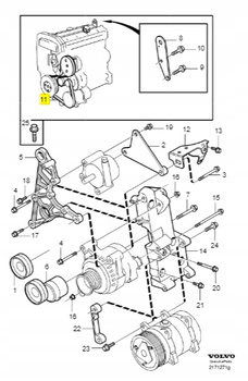PASEK KLINOWY 2.0 2.3 2.4 B4 VOLVO XC90 2003- S60 V70 2001- S80 OE 30731811