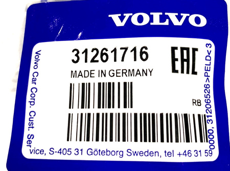 Korek wlewu paliwa Volvo OE 31261716 Benzyna