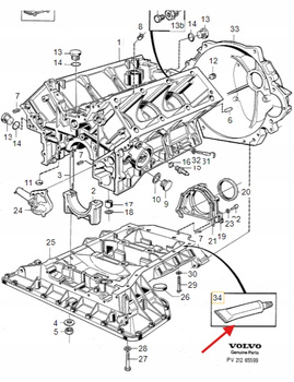 PŁYNNA MASA USZCZELNIAJĄCA VOLVO S60 V60 2011- XC90 XC70 XC60 OE 1161059