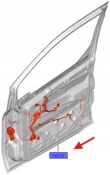 WIĄZKA PRZEWÓD STR. KIEROWCY TRANSIT TOURNEO 2013- 1884003 _ DV6T-14A584-SE