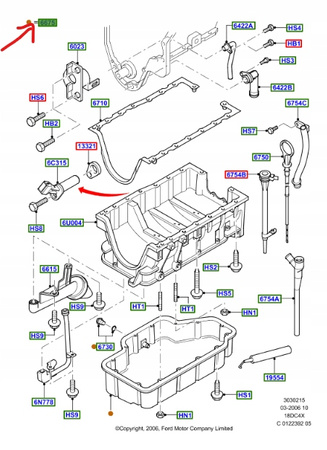 MISKA OLEJOWA 1.8 TDCI FORD FIESTA C-MAX FOCUS _ 1353148 _ YS6Q-6675-AF