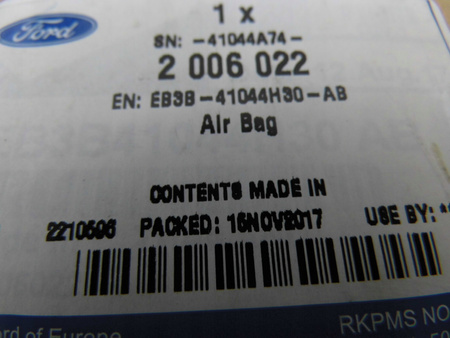 PODUSZKA POWIETRZNA PASAŻERA FORD RANGER Mk5 2015-_2006022_EB3B-41044H30-AD