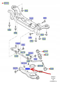 WAHACZ TYLNY FORD FOCUS Mk1 2002-2005 _1150353_1M5O-5K652-AA