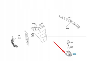 OPRAWA LAMPKI TABLICY REJESTRACYJNEJ MERCEDES GLK W204 OE A2048201056