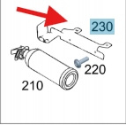 UCHWYT GAŚNICY TYŁ MERCEDES T W420 OE A4208650100