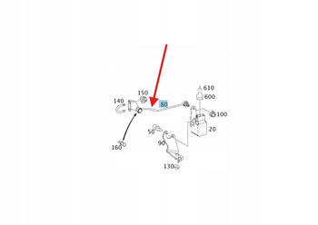 DRĄŻEK DŹWIGNIA POZIOMOWANIA MERCEDES E W211 CLS W219 OE A2113201889