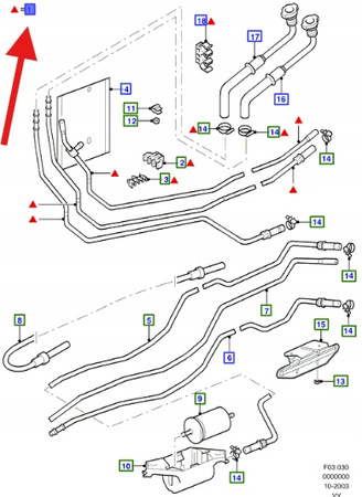 PRZEWÓD PALIWA 2.0 2.3 DURATEC FORD GALAXY 2002- OE 1148355 _ YM21-9023-FC