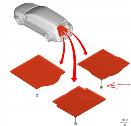 MATA BAGAŻNIKA FORD MONDEO Mk5 LIFTBACK 2348157 _ AMDS7J-A454A14-CA