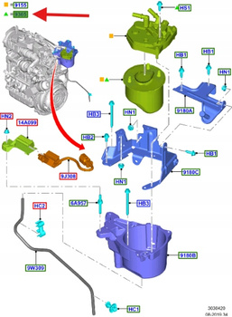 FILTR PALIWA 1.6 DIESEL 1882099 _ AV6Q-9D410-BA