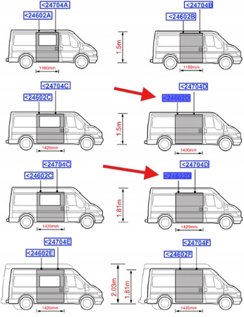 DRZWI PRZESUWNE PRAWA STRONA FORD TRANSIT 2006- 1424725 _ 6C11-V24602-BC
