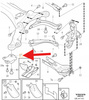WSPORNIK ZAWIESZENIA LEWY TYŁ VOLVO XC90 XC70 S80 S60 V70 OE 30714569