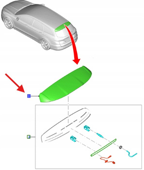 SPOILER TYLNY FORD MONDEO MK5 2014- 2130693 _ AMDS7J-N44230-ACXWAA