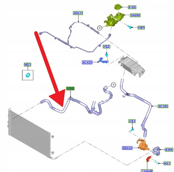 PRZEWÓD WODY 2.0 ECOBLUE FORD FOCUS 2018- 2344220 _ JX61-8N241-PD