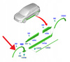 LISTWA BŁOTNIKA PRAWY PRZÓD FORD KUGA 2020- 2451232 _ LV4B-S16D238-AC5YZ9