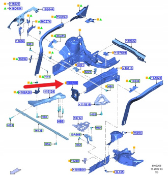 MOCOWANIE PRAWE PODŁUŻNICY PRZÓD FORD KUGA 2020- 2544914 _ LX6B-S101B90-BA