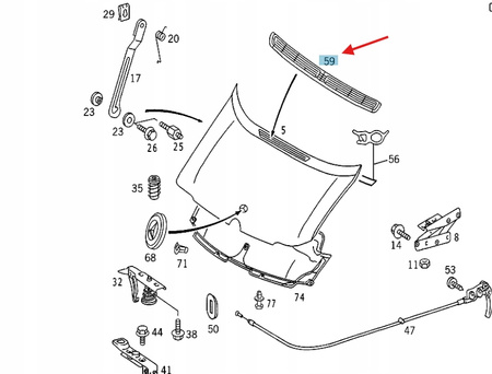 KRATKA ATRAPA MASKI PRZÓD MERCEDES SPRINTER W901 W902 W903 OE A9018300218