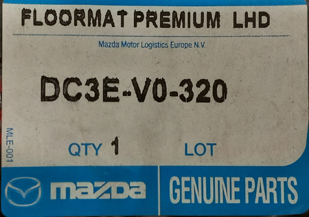 Dywaniki welurowe Premium - Mazda 2 DJ1_ DC3EV0320A