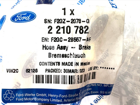 PRZEWÓD HAMULCOWY LEWY PRZÓD FORD EDGE 2018- 2210782 _ F2GC-2B557-AE