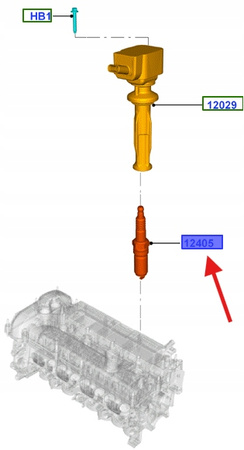 ŚWIECA ZAPŁONOWA 2.0 TIVCT FOCUS MK3 2011- 5211024 _ CM5E-12405-BA