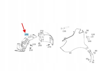 NADKOLE PRAWY PRZÓD MERCEDES SPRINTER W910 OE A9106840100