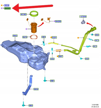 POMPA PALIWA 1.5 TDCI 2.0 ECOBLUE FORD FOCUS 2018- 2212492 _ JX61-9H307-CA