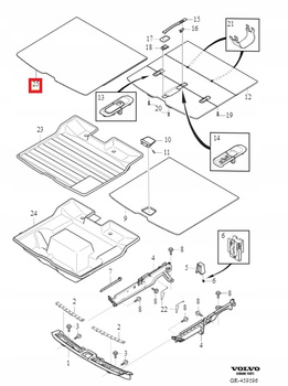MATA BAGAŻNIKA XC40 EX40 EC40 C40 OE 32332513