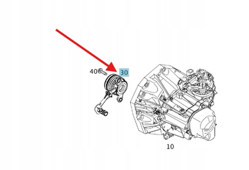 WYSPRZĘGLIK MANUAL SKRZYNIA D700 MERCEDES OE A4532500500