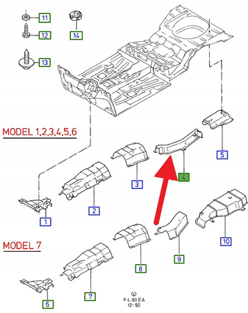 OSŁONA TERMICZNA WYDECHU 2.0 DOHC ESCORT 1990- OE 1058566 _ 95AG-5K286-CE