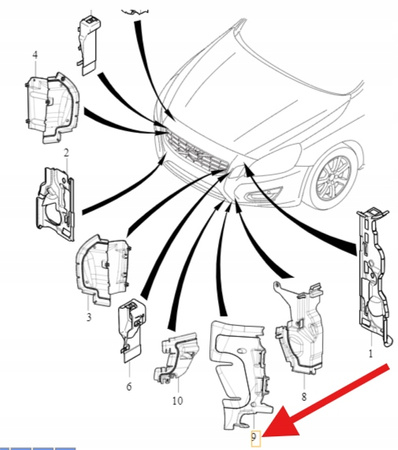 KIEROWNICA POWIETRZA PRAWA VOLVO S60 V60 2011- OE 31353554