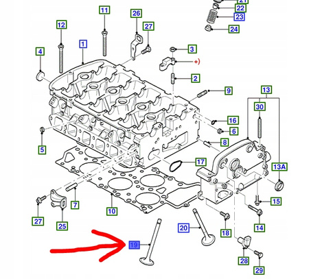 ZAWÓR WYDECHOWY 102mm FORD GALAXY Mk2 2000-2006 2.8L _1118084_YM21-6503-AA