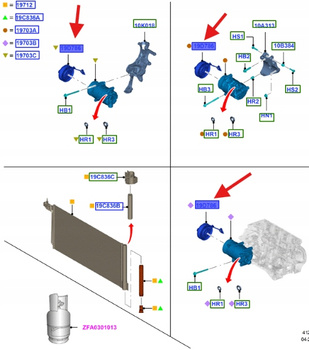 SPRZĘGŁO SPRĘŻARKI KLIMATYZACJI FOCUS MK3 2011- 1684907 _ AM5N-19D649-AA