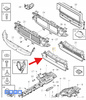 DOLNA KIEROWNICA POWIETRZA VOLVO S60 V60 2019- OE 31455485