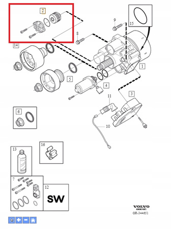 Filtr oleju haldex Volvo OE 31325173