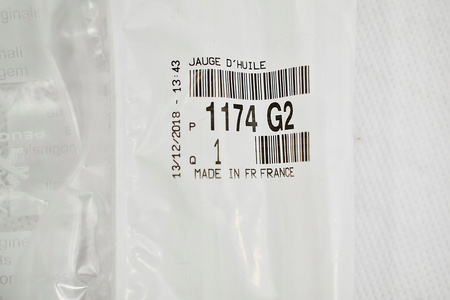 MIARKA OLEJU BAGNET CITROEN C4 C4 PICASSO C5 C8 DS4 DS5 JUMPY OE 1174G9
