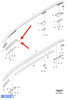 ZAŚLEPKA RELINGU DACHU LEWY PRZÓD VOLVO XC90 2016- OEM/OE 31391875