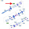 PIERŚCIEŃ SYNCHRONIZATOR BIEGU 1 I 2 MUSTANG 15- OE 2338689 _ FR3V-7P239-AA