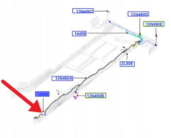 PRZEWÓD CZUJNIK PALIWA FORD OE TRANSIT 2006-2014 8C1T-14406-KE 1715316
