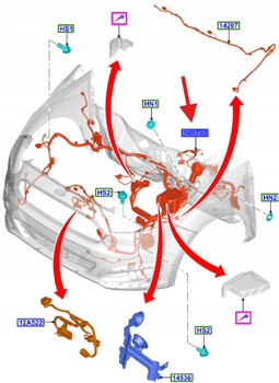 PRZEWÓD UKŁADU KLIMATYZACJI FORD TRANSIT 2014- 2320383 _ FT76-14K012-CLE